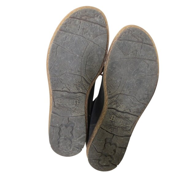 Born Temple Distressed Burnished Dark Gray Lace Up Ankle Boot Size 9 - Picture 11 of 11